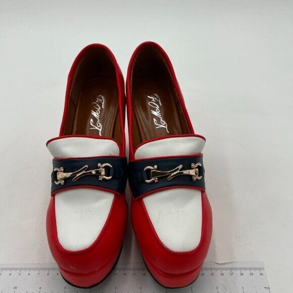 Platform Loafers High Block Heeled Mary Janes for Women Ladies Comfortable - Picture 3 of 7